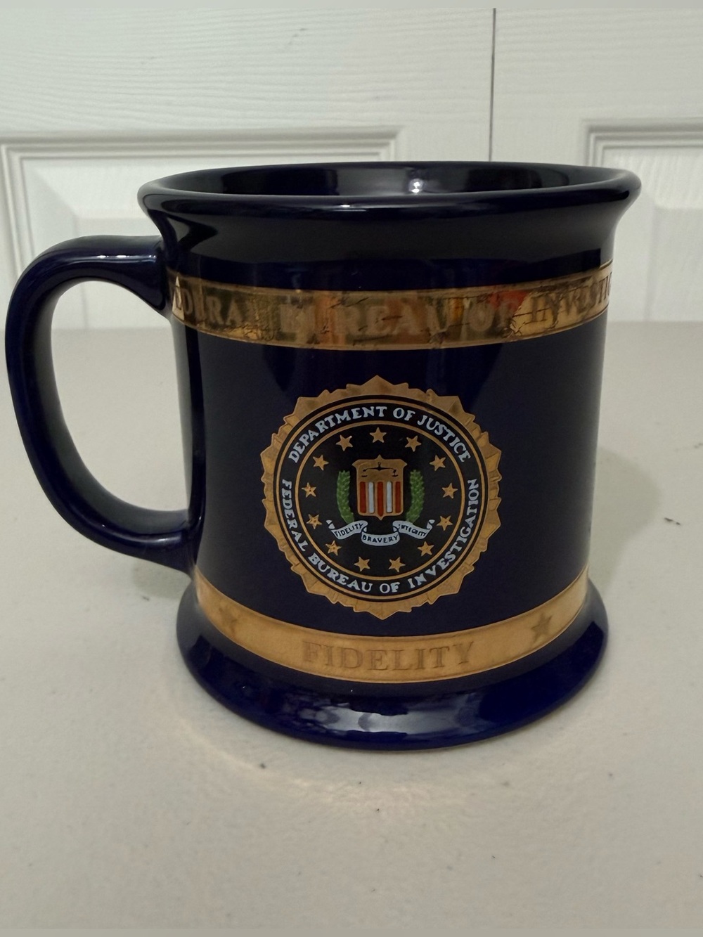 FBI Heraldry Porcelain Coffee Mug Federal Bureau Of Investigation